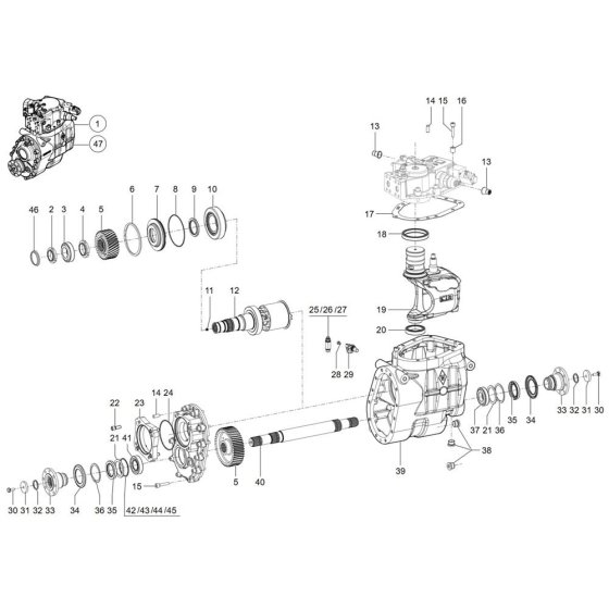 Gearbox Assembly for TH750