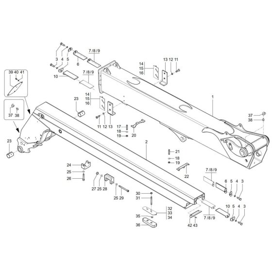 Telescopic Boom for Wacker TH750