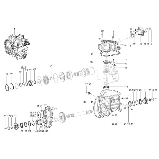 Gearbox Assembly for TH750