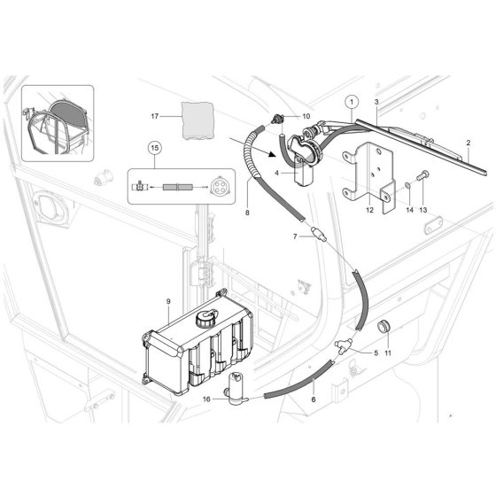 Wiper Device for Wacker TH755