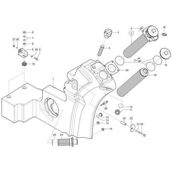 Oil Tank Assembly for TH755