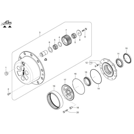 Wheel Hub Assembly for TH755