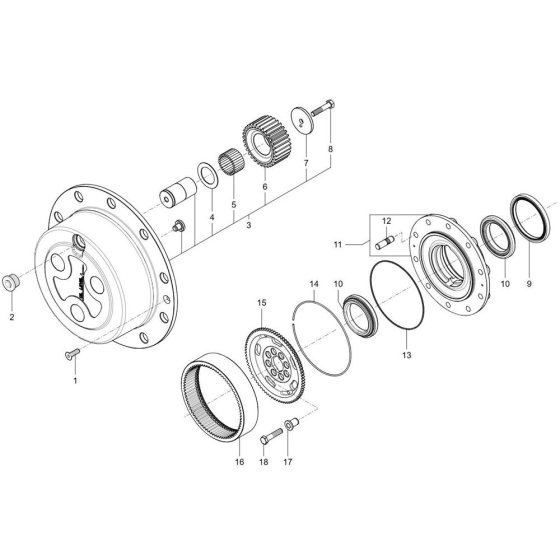 Wheel Hub Assembly for Wacker TH942