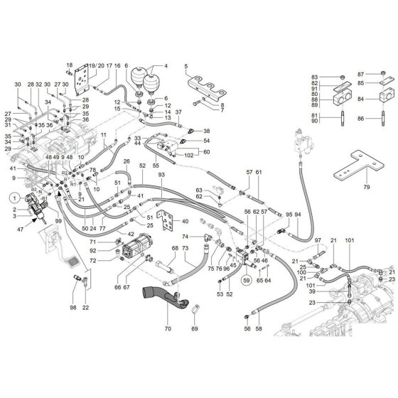Brake Assembly for Wacker TH942