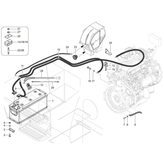 Battery Assembly for Wacker TH955