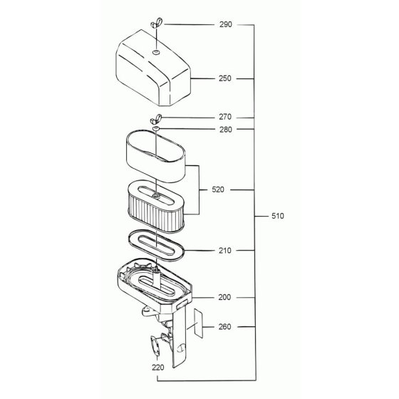 Air Cleaner for Wacker WM 270