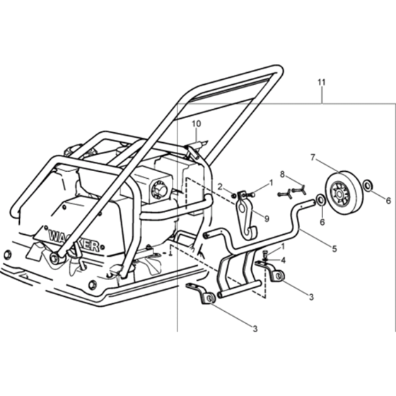 Wheel Kit for Wacker WP1550