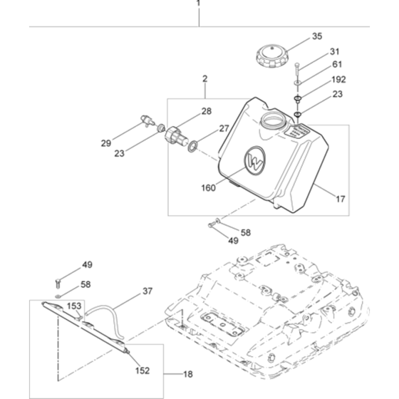 Water System Kit for WP1550