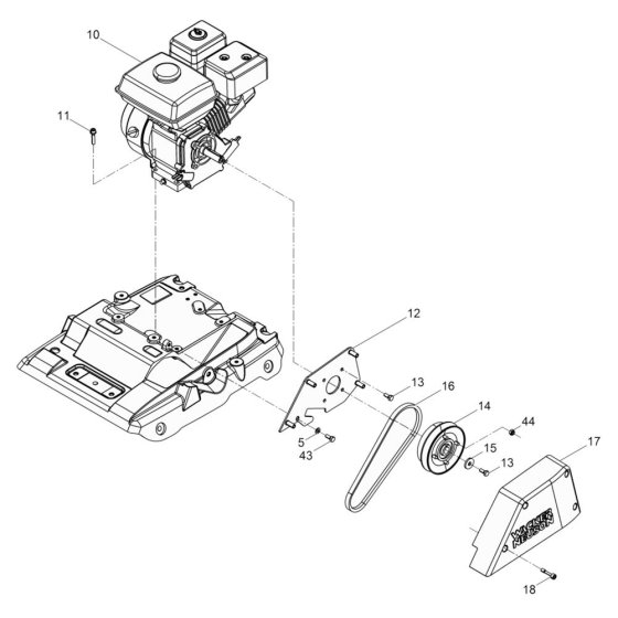 Beltguard & Clutch Assembly