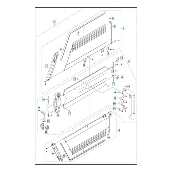 Flush Blade Guard Assembly