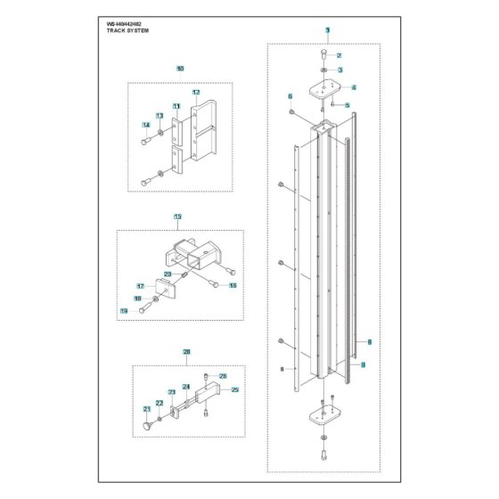 Track Assembly for WS 442 HF