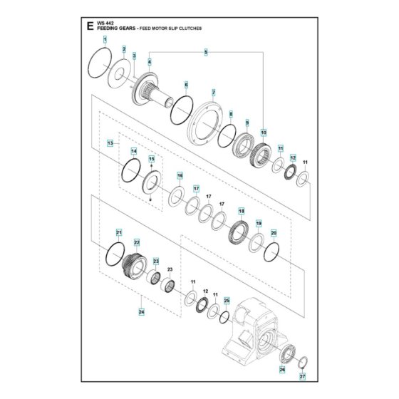 Gear Assembly for WS 442 HF