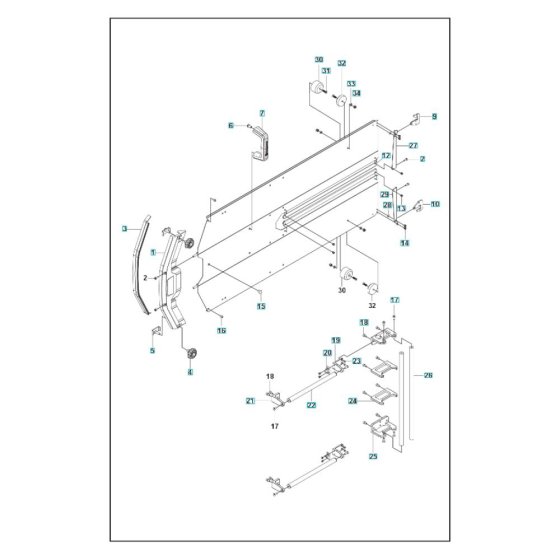 Blade Guard for Husqvarna WS 482 HF