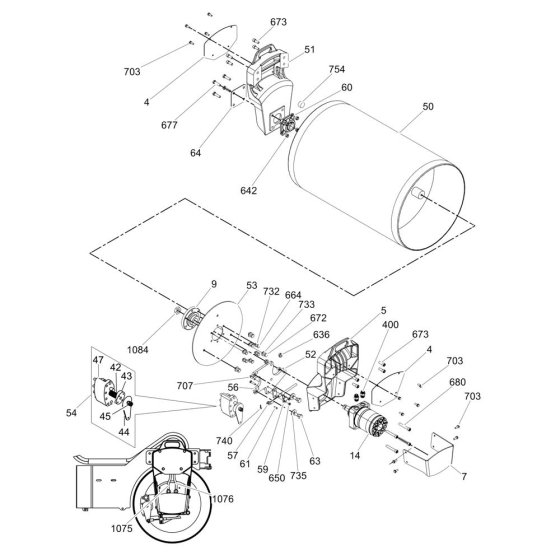 Rear Drum Assembly for RD12