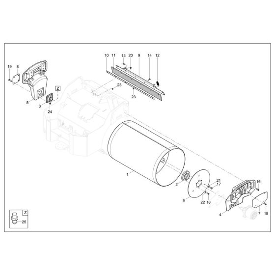 Rear Drum Assembly