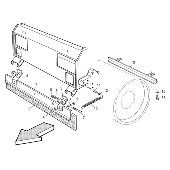Scraper Assembly for RD15 Roller