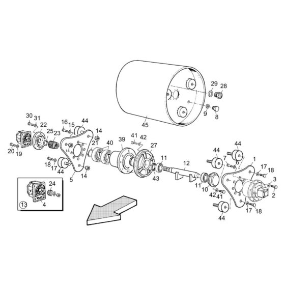 Rear Drum Assembly