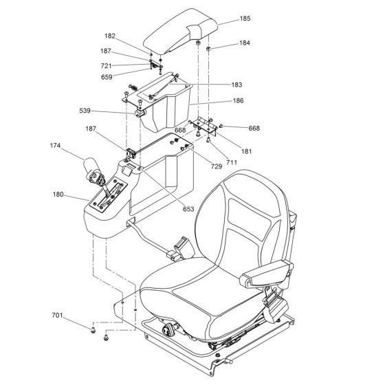 Armrest Assembly for RD27