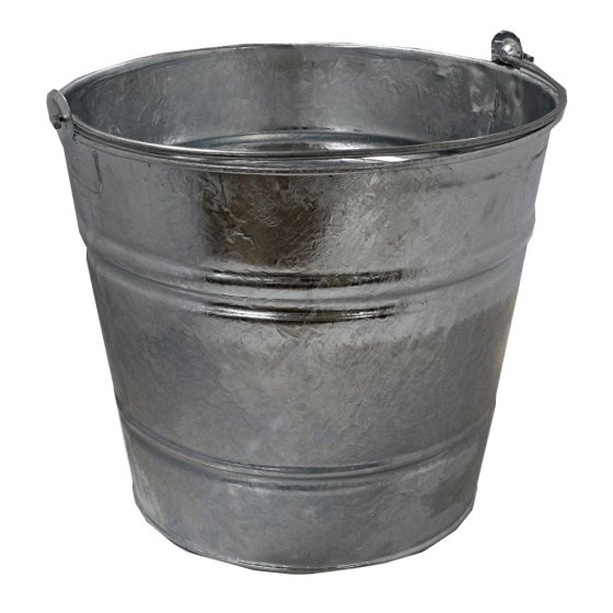 3 Gallon Galvanised Industrial Bucket with Strong Handle