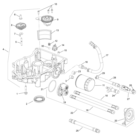 Lubrication for Kohler ZT740