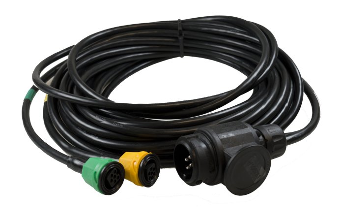 AJBA Trailer Lighting Harness 6m, 13-Pin Plug & 2x 6-Pin Connectors
