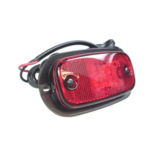 Perei FM20 Red LED Rear Marker Lamp, 12/24V, 1.8m Cable (MP8173B)