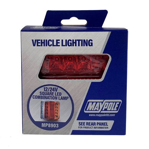 LED Trailer Combination Lamp 12/24V 15cm Cable IP67 Stud Mount (MP8903)