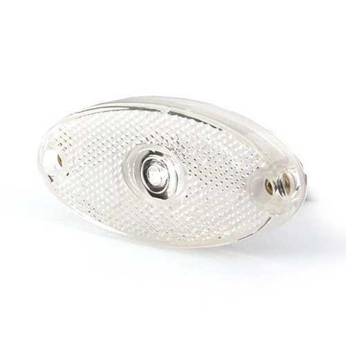 Slimline Oval LED Front Marker Lamp, 12/24V, IP66/68, Display Pack (MP1656)