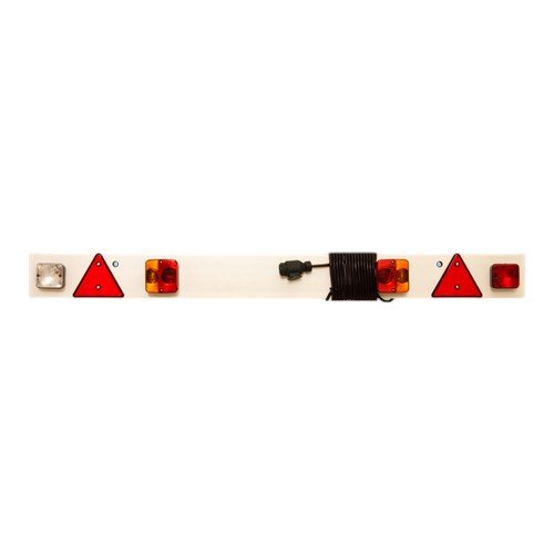 Trailer Lighting Board 1.53m, 10m Cable, RH Fog & LH Reverse, 7-Pin 12V