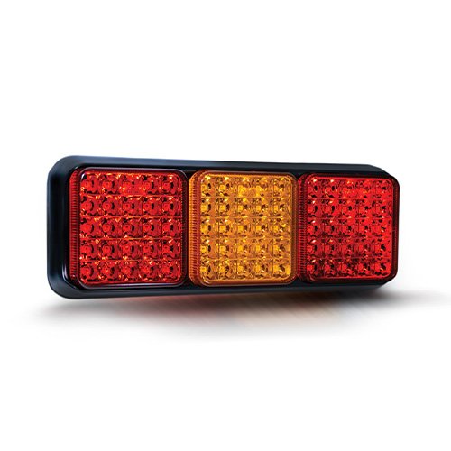 LED Triple Modular Combination Lamp, 10-30V, Fog Function (MP9639B)