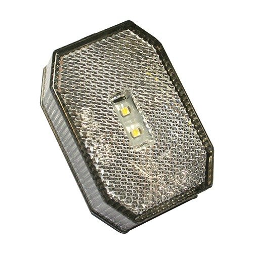 Aspock 12/24V Front Clear Flexipoint LED Marker Lamp