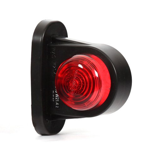Red/White Low-Profile Outline Marker Lamp, 12/24V, 20cm Flylead (MP8761B)
