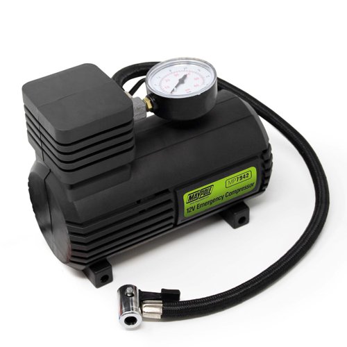 Emergency Air Compressor 12V, 0-60 PSI Analogue Gauge (MP7942)