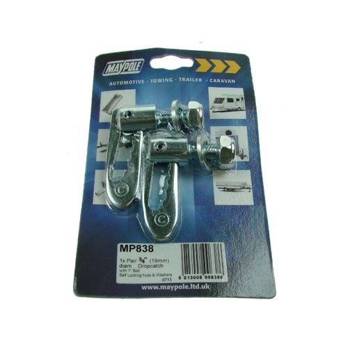 Drop Catch 18.9mm, M12 x 24mm Thread, With Washer & Nyloc (MP838)