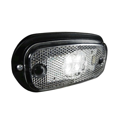 LED Front Marker Lamp, Clear, 12/24V, IP67, 1.8m Cable (MP8172B)
