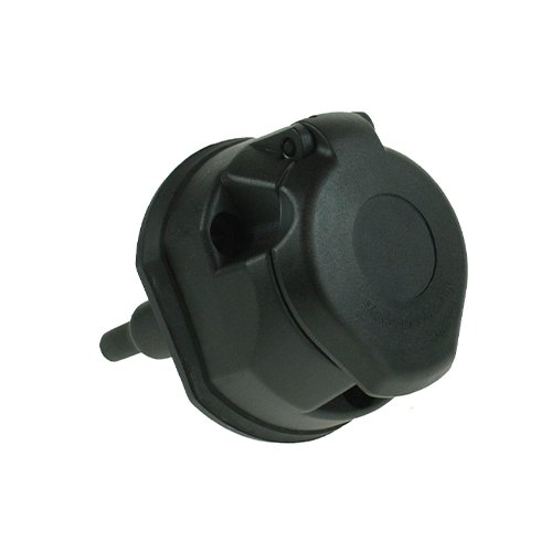 12V 13-Pin Plastic Towbar Socket, Nickel-Plated Pins (MP129TFB)