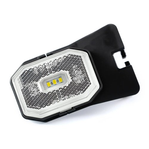 Fristom Front Clear LED Marker Lamp, 12-36V, Compact, IP69 (MP1641B)