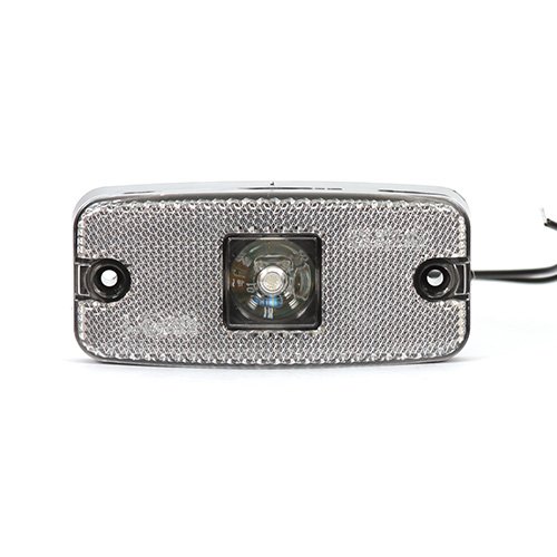 LED Front Marker Lamp, Clear Lens, 10-30V, Horizontal Mount (MP8576B)