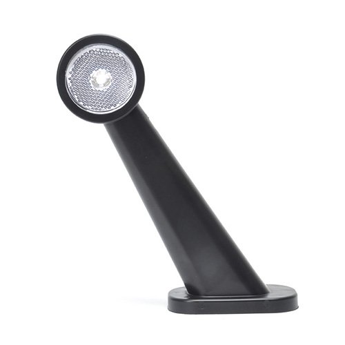 Left Hand 45° White LED Front Marker Lamp 10-30V With Reflector (MP8707BL)