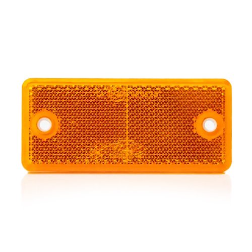 Amber Reflex Reflector 90x40mm - Hole-Mounted