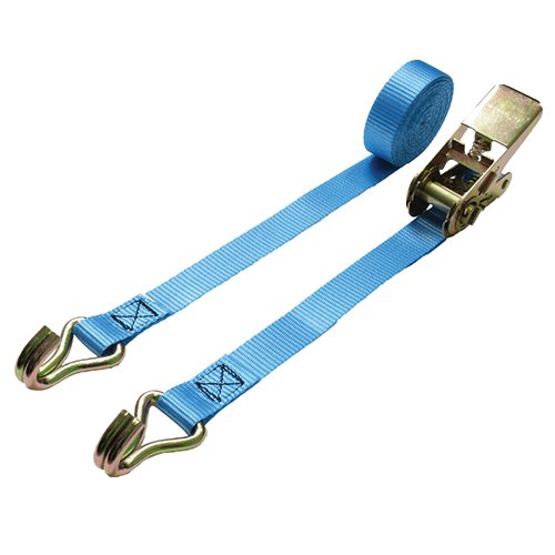 Ratchet Strap 4m x 25mm, 800kg Break, Double J Hooks (MP61504)