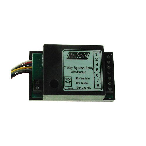 7-Way Bypass Relay, 24V Vehicle To 12V Trailer Output (MP3879B)