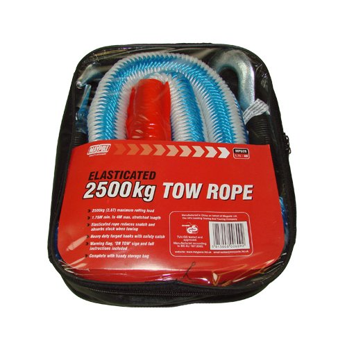 Elasticated Tow Rope 1.75m-4m, 2,000 kg Capacity (MP609)