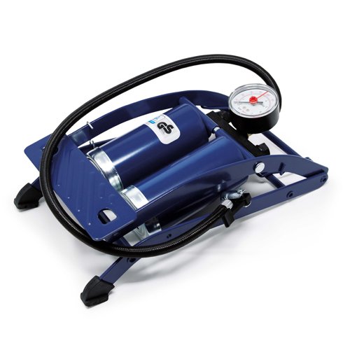 Double Barrel Foot Pump, 60 cm Hose, Locking Valve Connector (MP784)