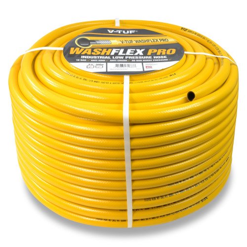 100m 3/4" Low Pressure Washflex Pro Water Supply Hose - V-TUF Pressure Washer Parts - BF34100