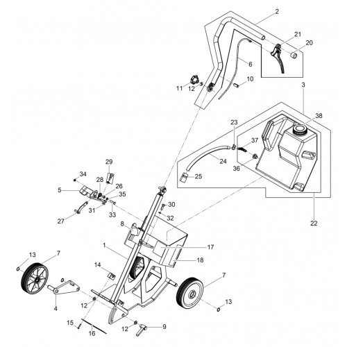 Cart Assembly for Wacker