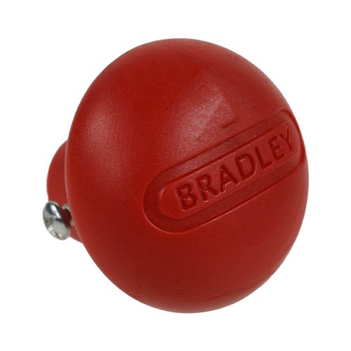 Bradley J43L Jockey Wheel Handle Grip With Locking Screw, Red
