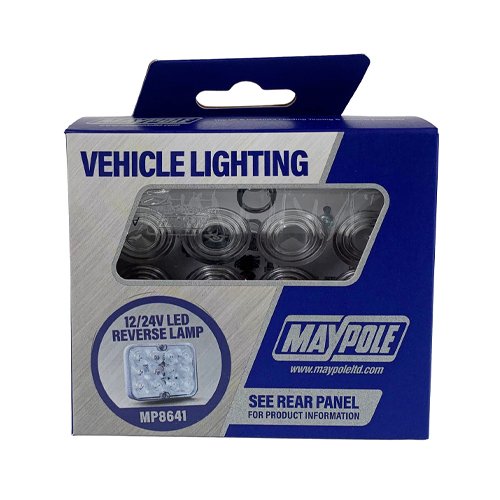 LED Reverse Lamp 10-30V, Slimline, 500mm Cable, E Approved (MP8641)
