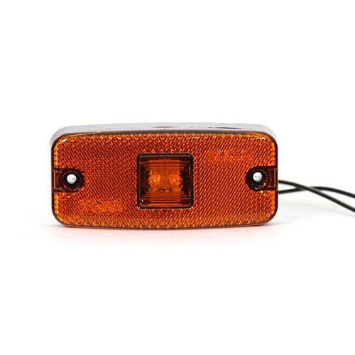 Amber LED Side Marker Lamp, 10-30V, Horizontal, Reflector, IP66 (MP8575B)