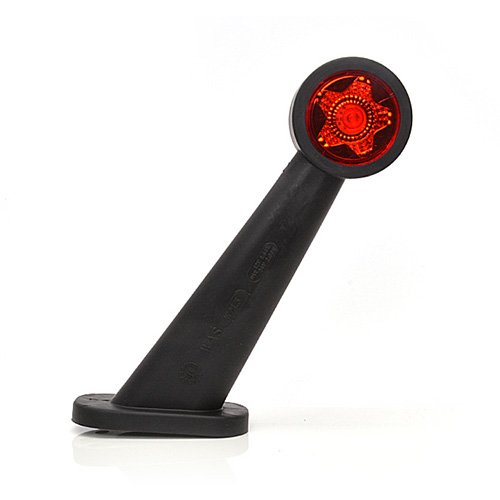 LED Outline Marker Lamp, 10-30V, Red/White, LH, 45° (MP8718BL)